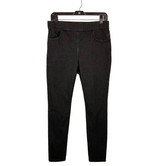 Universal Standard Comfort Denim Don't Call Them Jeggings Black Pull On Jeans 10 - Picture 2 of 8